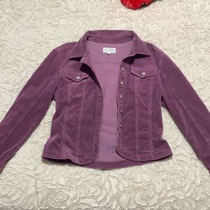 Purple corduroy jacket